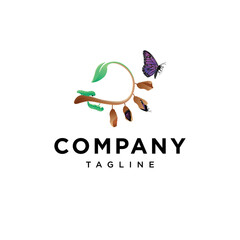 Metamorphosis butterfly logo vector inspiration