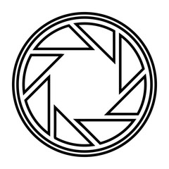 Aperture, focus, photo icon