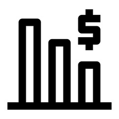 Icon Down With Style Outline