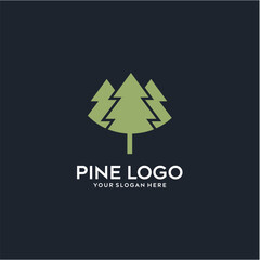 pine logo design