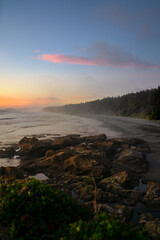 sunset on the beach