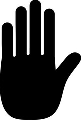 hand sign icon vector on white background..eps