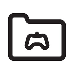 Folder Icon with Outilne Style