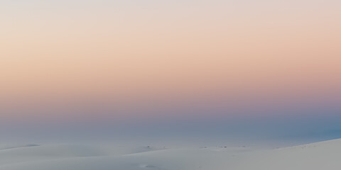 White Sands National Park at Sunset in New Mexico