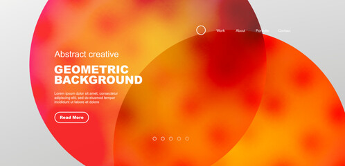 Naklejka premium Abstract circles and lines geometric minimal trendy background. Business or technology design for wallpaper, banner, background, landing page, wall art, invitation, prints