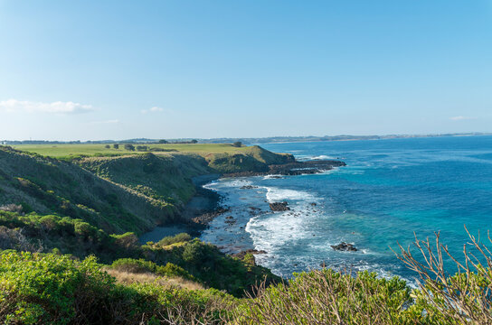 Phillip Island Coast Lien Blue