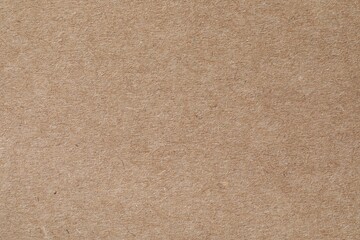 Fototapeta na wymiar Texture of kraft paper sheet as background, closeup