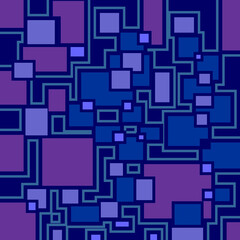 Abstract Blue Cube Block Background Pattern
