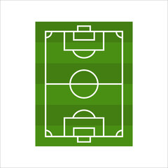 sports vector soccer field illustration. Soccer green field for game.