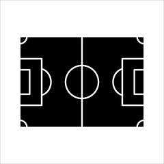 Football field simple Outline icon soccer related. Sports field. Football. Soccer. Playground. vector illustration