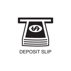 deposit slip icon , financial icon