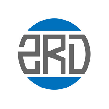 ZRD letter logo design on white background. ZRD creative initials circle logo concept. ZRD letter design.