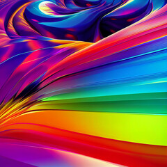 Naklejka premium Color Liquid Wave flow frame. Abstract colorful shape