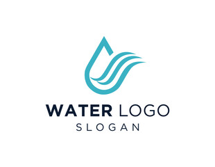 Logo design about Water on a white background. made using the CorelDraw application.