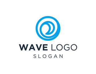 Logo design about Wave on a white background. made using the CorelDraw application.
