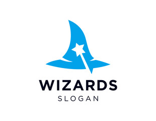 Logo design about wizard on a white background. made using the CorelDraw application.
