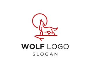 Logo design about Wolf on a white background. made using the CorelDraw application.