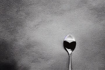 spoon on black