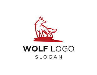 Logo design about Wolf on a white background. made using the CorelDraw application.