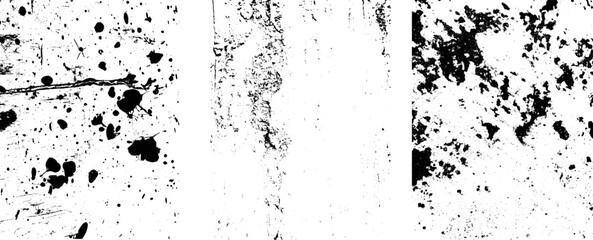 Fototapeta premium Grunge Urban Backgrounds set.Texture Vector.Dust Overlay Distress Grain ,Simply Place illustration over any Object to Create grungy Effect .abstract,splattered , dirty, texture for your design. 