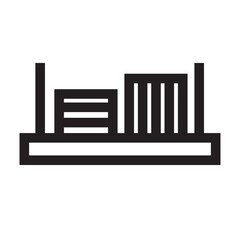 book furniture interior library study icon