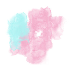 Pastel Pink  Watercolor Smokey Blot