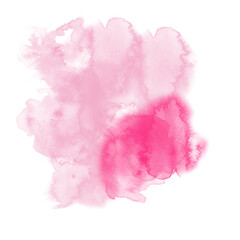 Pastel Pink  Watercolor Smokey Blot