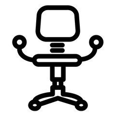 Business Chair Furniture Interior Office Seat Icon