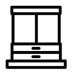 Cabinet Closet Cupboard Drawer Furniture Household Interior Icon