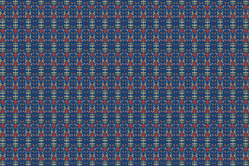 Seamless pattern Beautiful fabric background. Vector texture, Illustration. Doodles in multiple colors.