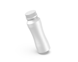 Blank plastic drink bottle for mockup and design presentation, 3d render illustration