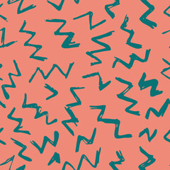 Vector Seamless Hand Drawn Scribble Pattern. Minimal Artistic Sketch Endless Print.