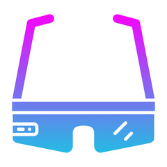 Smart Glasses Glyph Gradient Icon