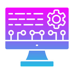 Configuration Glyph Gradient Icon