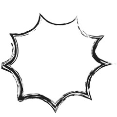 Speech bubble hand drawn illustration