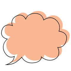 Speech bubble vector illustration