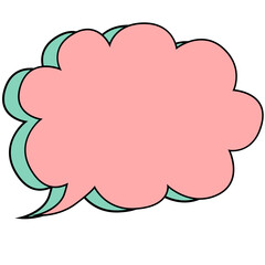 Speech bubble vector illustration