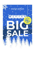 Winter big sale background, for banners, templates, posters, flyers and others.