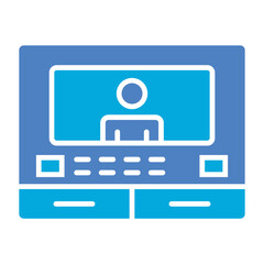 Intercom Glyph Two Color Icon