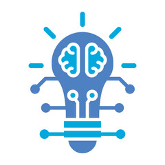 Innovation Glyph Two Color Icon