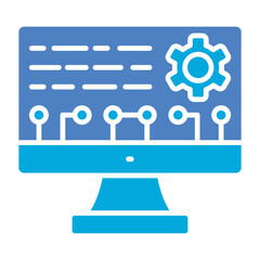 Configuration Glyph Two Color Icon