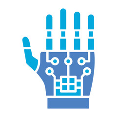 Fototapeta premium Hand Glyph Two Color Icon