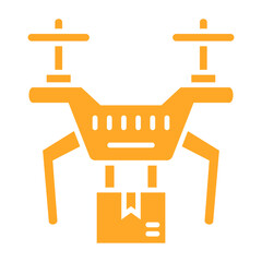 Drone Multicolor Glyph Icon