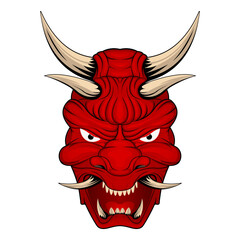 Red devil mask