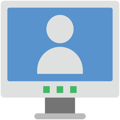  LCD Flat Illustration