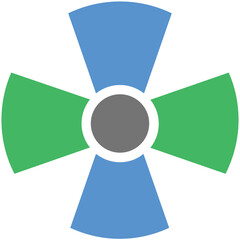 Fan Flat Illustration