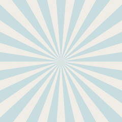 Sunlight retro faded background. Pale blue and grey color burst background. Fantasy Vector illustration. Magic Sun