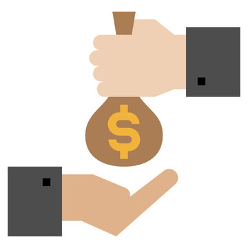 sponsor flat icon 