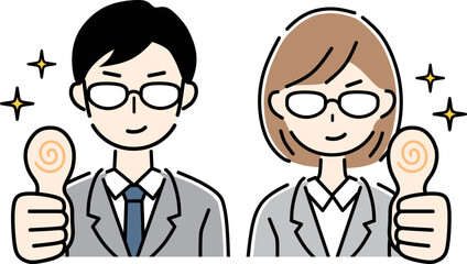 サムズアップ！グッド！