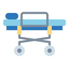 stretcher flat icon style